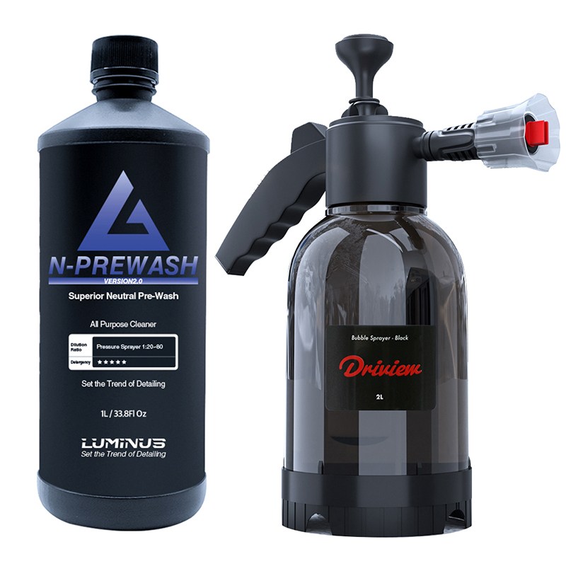 [드라이뷰 듀얼 거품압축분무기]+루미너스 엔프리워시 1L 세트 15,900원