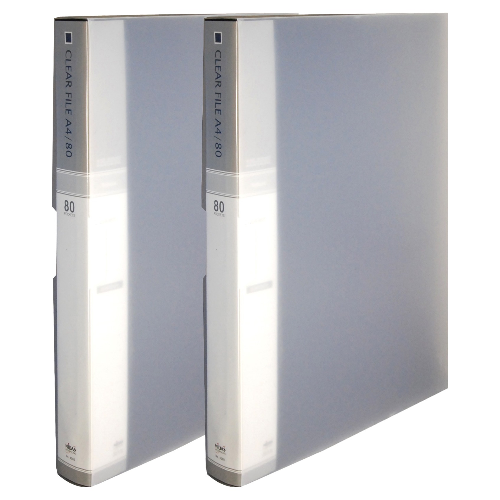 마이다스 클리어화일 인덱스 케이스 A4 80매, 흑색, 2개 10,200원