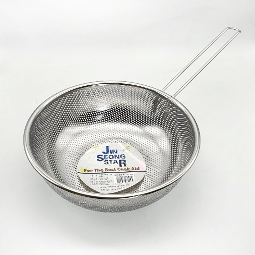 키친이레 진성스타 올스텐타공 원형편수바구니 2호/4호 16,000원