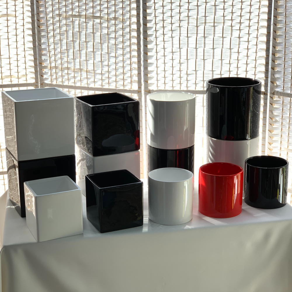 광나는 세라믹 도자기 사기 빈 원형 사각 유광 화분 15,900원