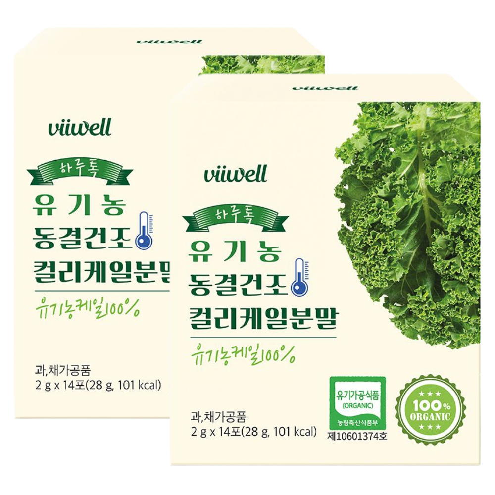 유기농 동결건조 컬리케일 분말 100% 폴란드산 곱슬케일 스틱형 식약처 HACCP 인증, 2개, 28g 20,550원