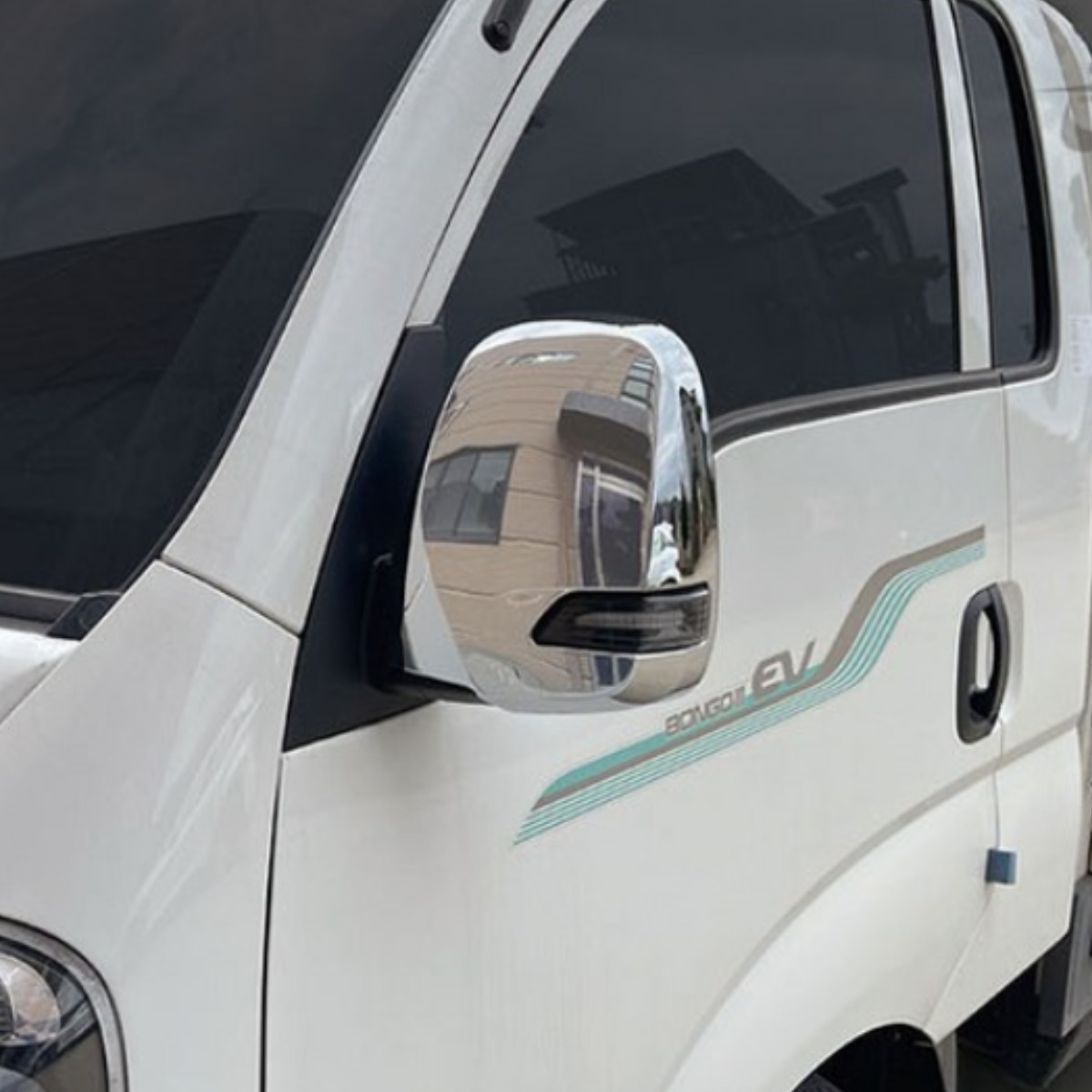 뭉구카 KD 2017 부터 2021봉고3 LED타입 메탈밀러커버 기본형 사이드미러 크롬 커버 몰딩 백미러몰딩 K-085, 2개, BONGO 3 37,000원