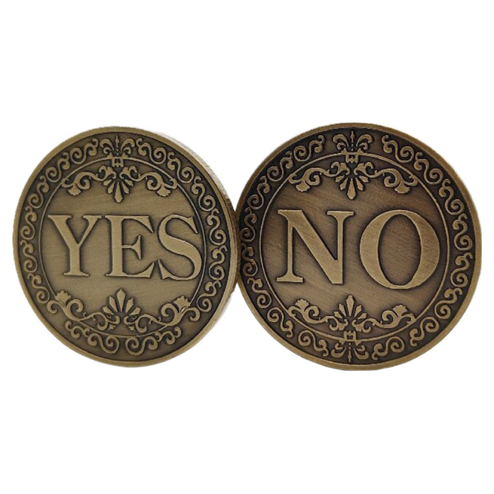 문구담 결정장애 해결 네 아니요 결정 동전, 청동, 2개 10,500원