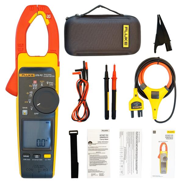 Fluke 378 FC 디지털 클램프 계량기, 비접촉 전압 True-rms AC/DC 클램프, iFlex 계량기 2,203,000원