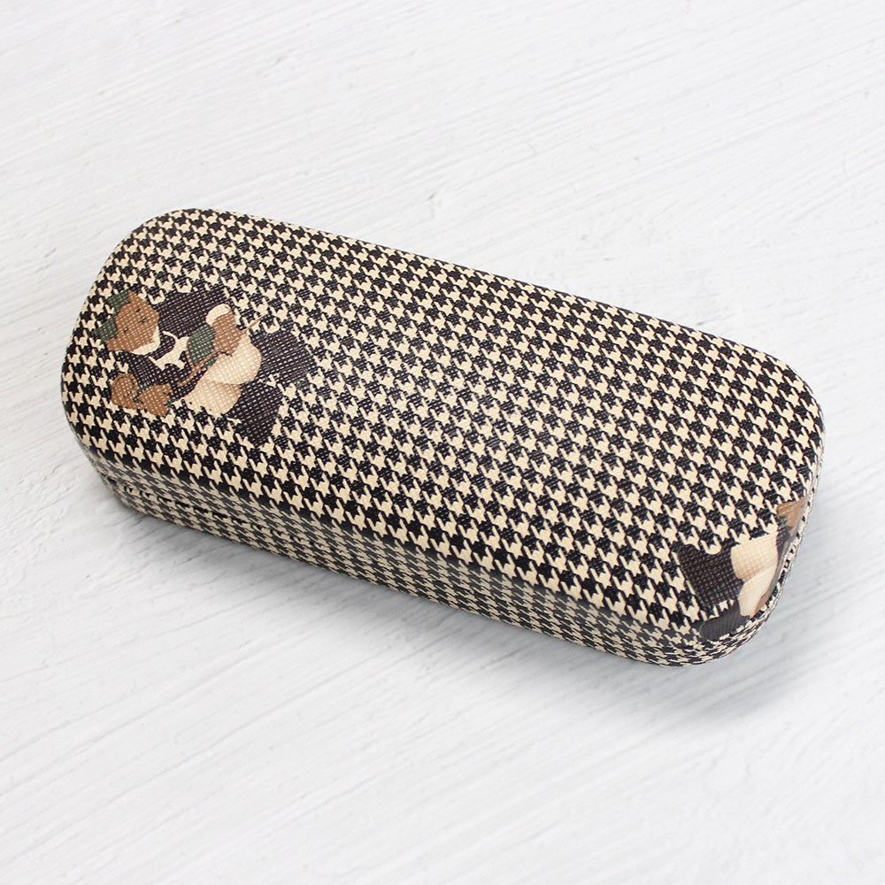 라피던트 하운드투스 체크 곰돌이 안경케이스 선글라스케이스 하드 안경집 (안경닦이 포함) 7,200원