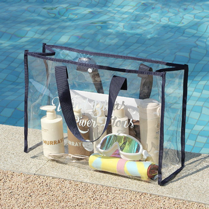 다미타니 PVC 방수 비치백 여행 바캉스 투명 가방 OCZ0520 6,900원