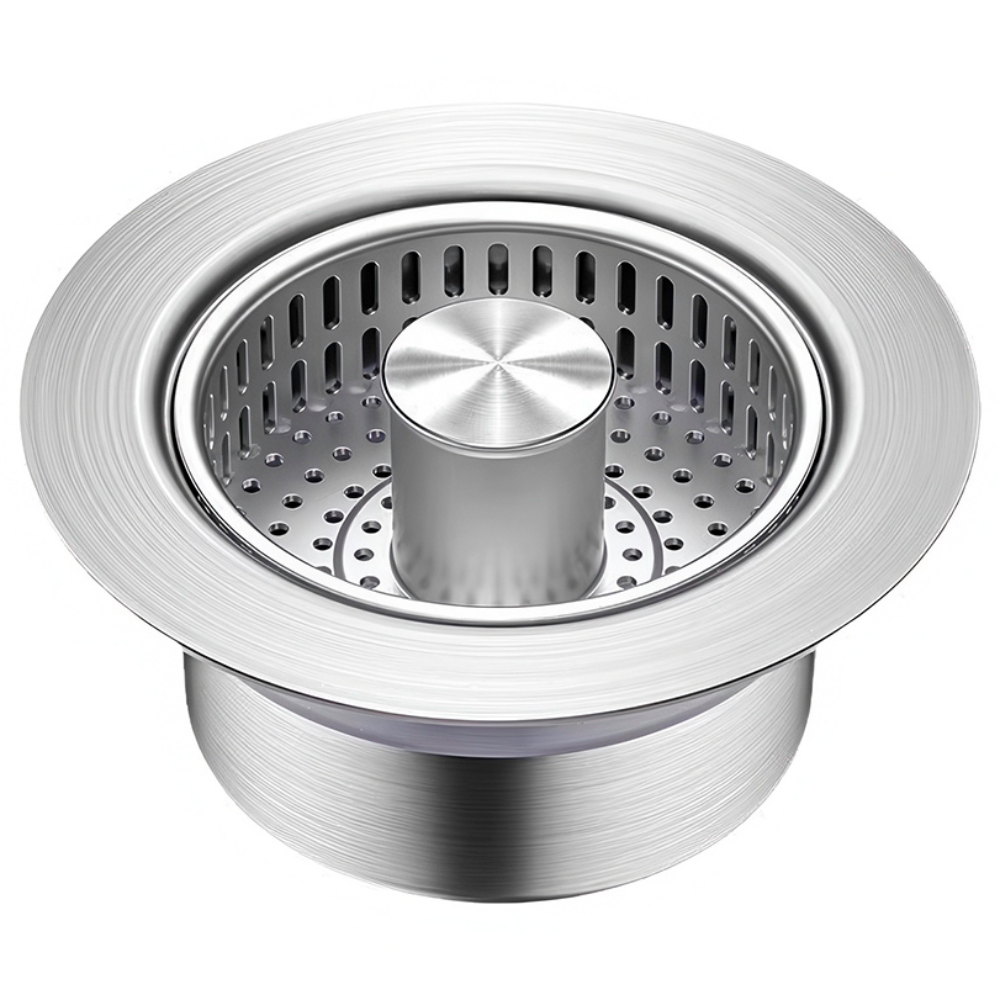 BUZOO 스텐 원터치 팝업 싱크대 음식물 거름망 소형 냄새차단 원터치 싱크대 배수망, 1개 12,900원
