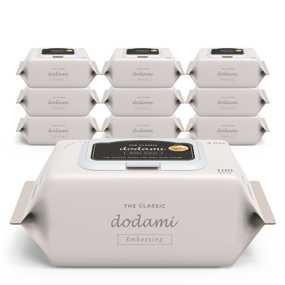 도담이 더 클래식 엠보 유아물티슈 캡형, 55g, 100매, 10개 14,500원
