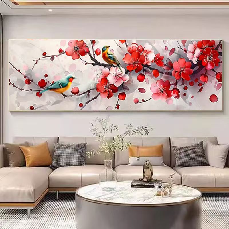 보석십자수 DIY 매화꽃 기쁜소식의 까치새 (액자미포함) 100x40cm 25,900원