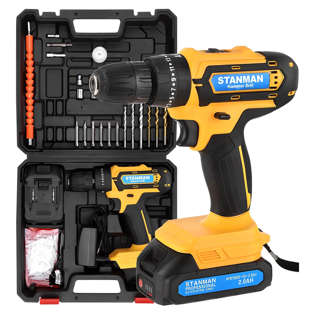 스탠맨 21V 무선충전 해머전동드릴 공구세트 56,900원
