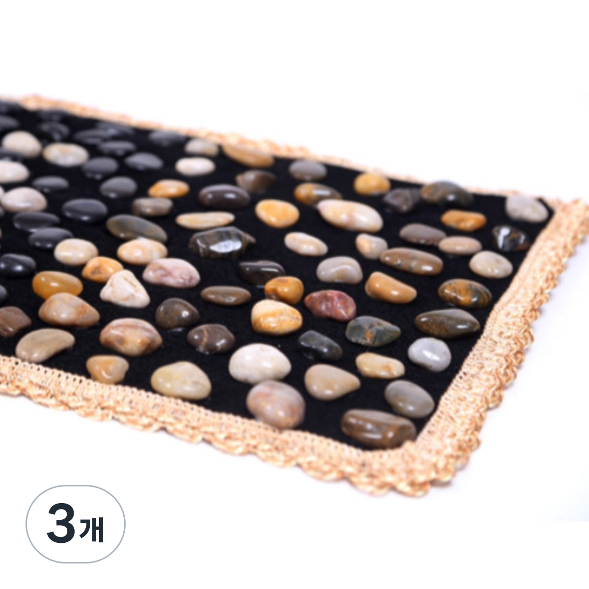 시니어라이프 천연자갈 지압매트 발바닥 지압발판 조약돌건강 매트대형 71,200원