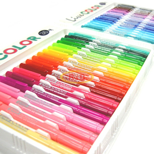 모나미 에버그린 라이브칼라 39색 낱색 형광펜 필기 550원