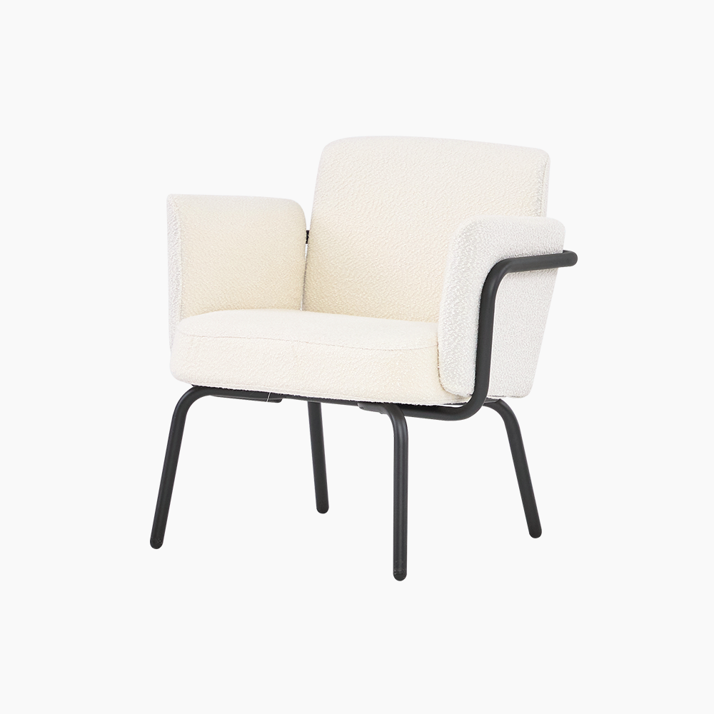 생활지음 코브 부클레 쿠션팔걸이형 1인용 라운지 체어 313,200원