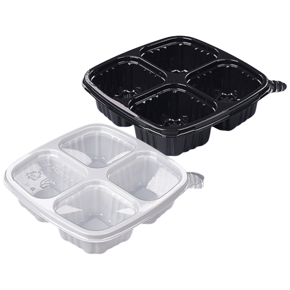 JH 일회용 소스용기 4칸 백색 세트[몸통+뚜껑] 90,000원