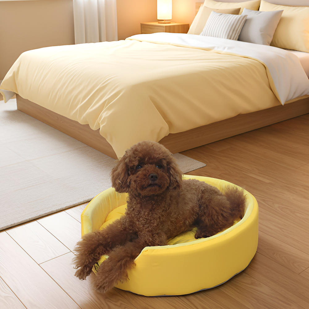 [스윗테일] 국내제조 핸드메이드 강아지하우스 원형방석 42,500원