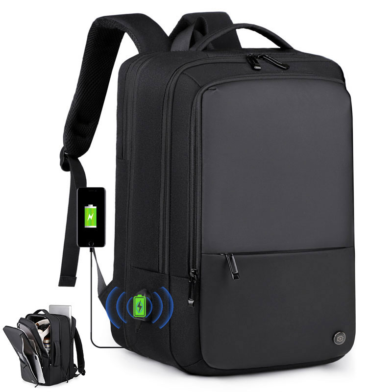 KURUA 대용량 확장형 백팩 직장인 출장용 여행 배낭 방수 옥스포드 원 USB 충전 슬롯 가방 23,300원