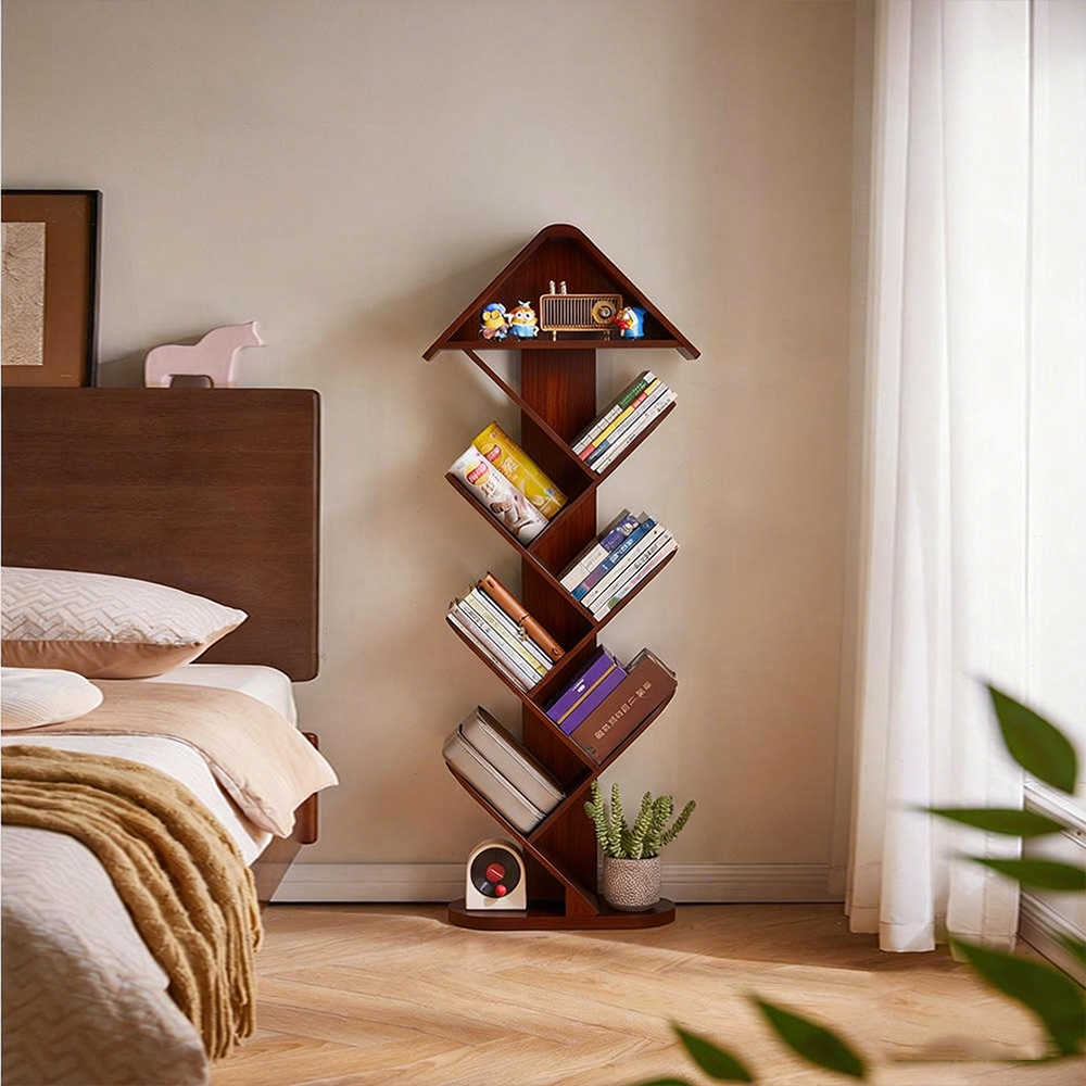 에코소라노 원목 진열장 북타워 스탠딩 책선반 책꽂이 스탠드 선반장 우드 타워형 원목 책장 틈새 책꽂이, 7단, 월넛RF-JZ9139 84,900원