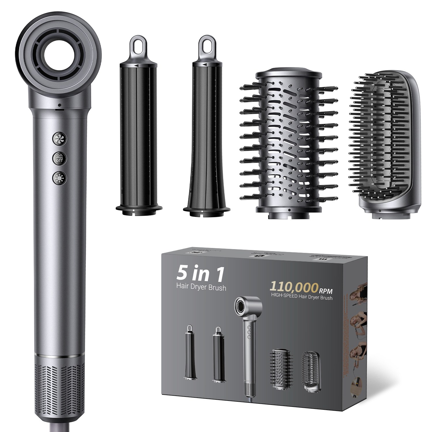 Coowin쿠윈 전문가용 가성비 5in1 에어 헤어스타일러 BLDC 초고속 드라이기 일체형 미용실 고데기 홈케어 88,000원