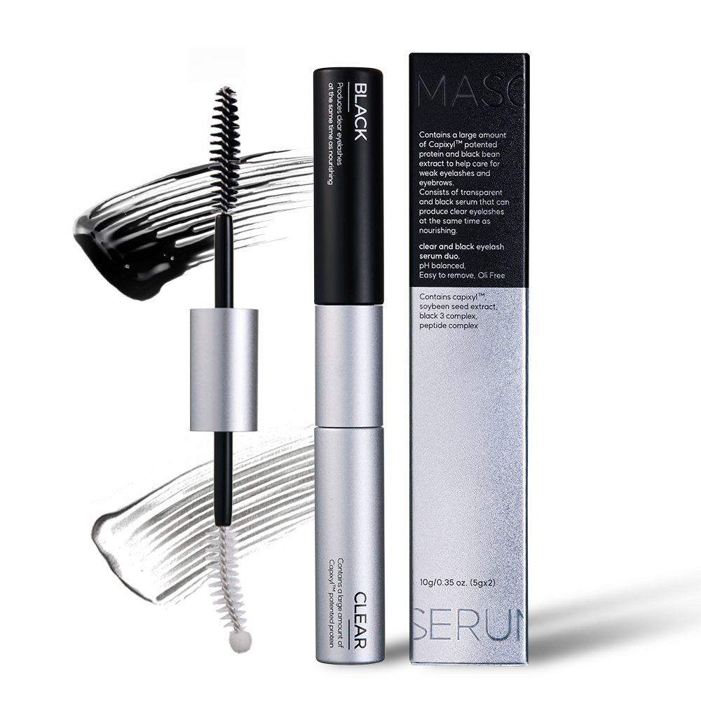 데일리원더 2 in 1 듀얼 마스카라 세럼 속눈썹 영양제 블랙 + 투명, 10g, 1개 11,900원