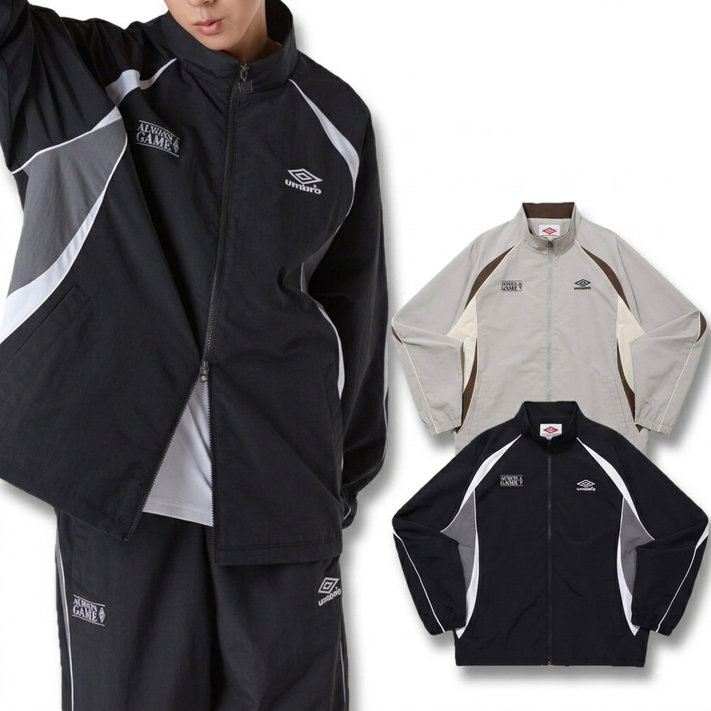 [매장출고] 엄브로 남성 경량 윈드브레이커 바람막이 자켓 트레이닝 러닝 스포츠 집업 점퍼 179,000원