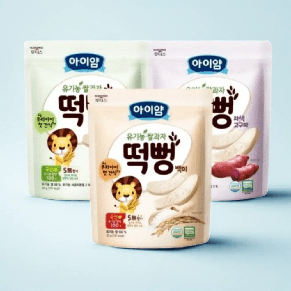 아이얌 유기농쌀과자 혼합 떡뻥세트 자색고구마2개 시금치2개 백미2개 사과2개 27,870원