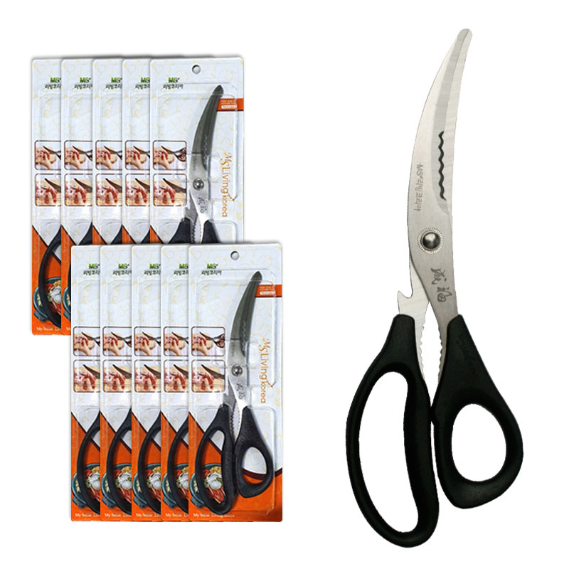 MS리빙코리아 허브가위-10개묶음 다용도가위 주방가위 업소용가위 46,800원