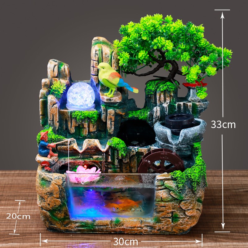 물레방아 가습기 폭포 미니멀 플로팅 사무실 실내 분수대 50,500원