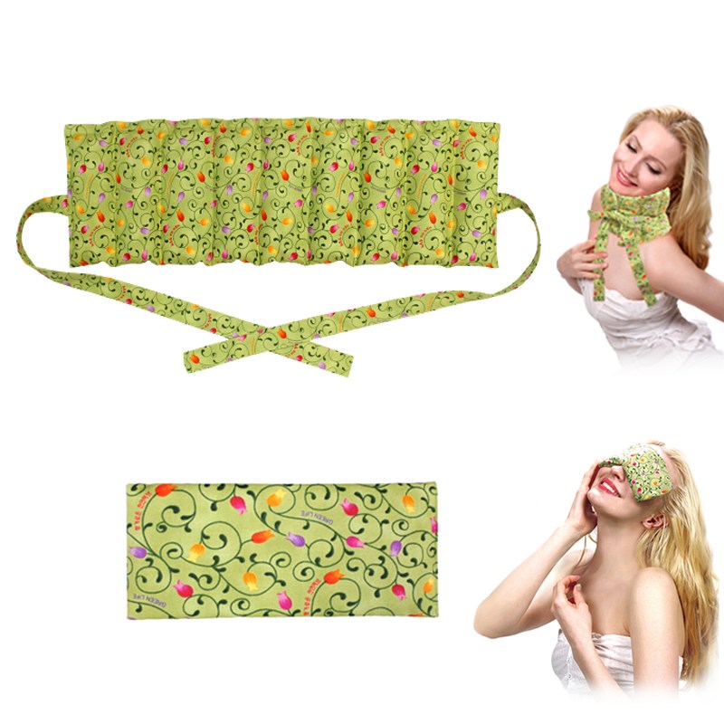 그린라이프 허브 목 찜질팩(멀티 리본) + 사각눈팩 -카키 세트 24,800원