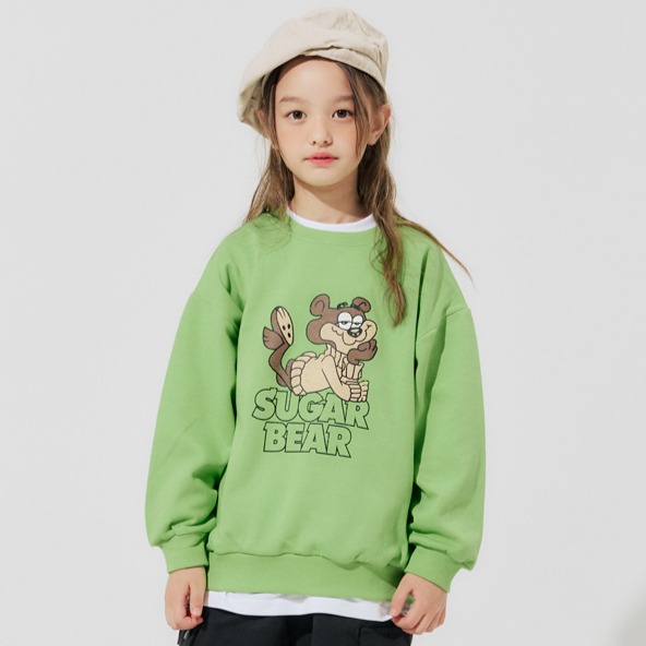 바브키즈 슈가베어 맨투맨 티셔츠 16,900원