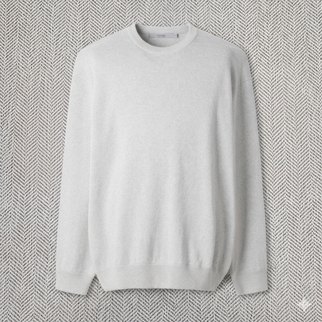 시리즈 코튼 캐시미어 혼방 크루넥 스웨터 129,500원