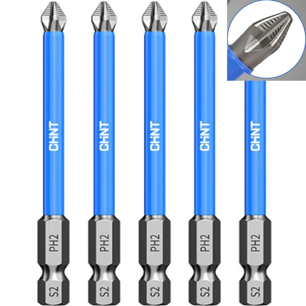 09몬 휘지않는 드릴비트 90mm 강력한 자력 십자 충전드릴 비트, 5개, 현재가 9,800원