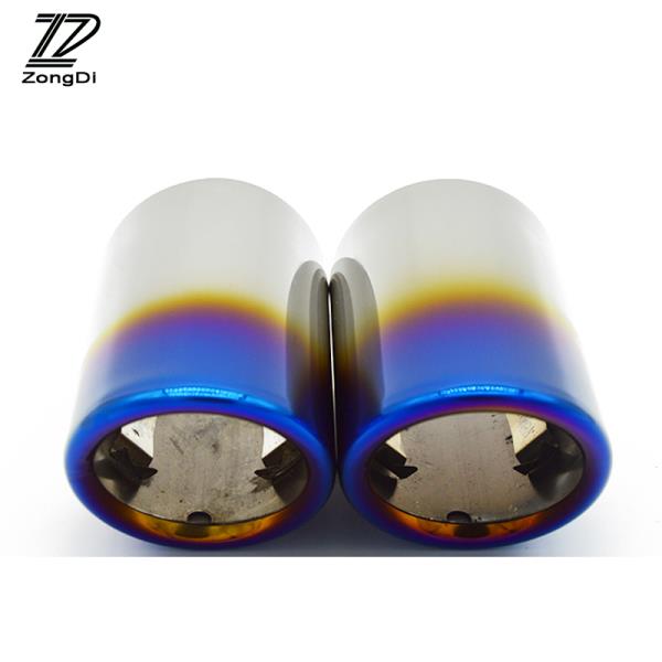ZD 2PCS 자동차-폭스 바겐 VW Tiguan 2 mk2 2021 2020 2019 2018 2017 2016 2011-2015 자동차 배기 팁 머플 41,700원