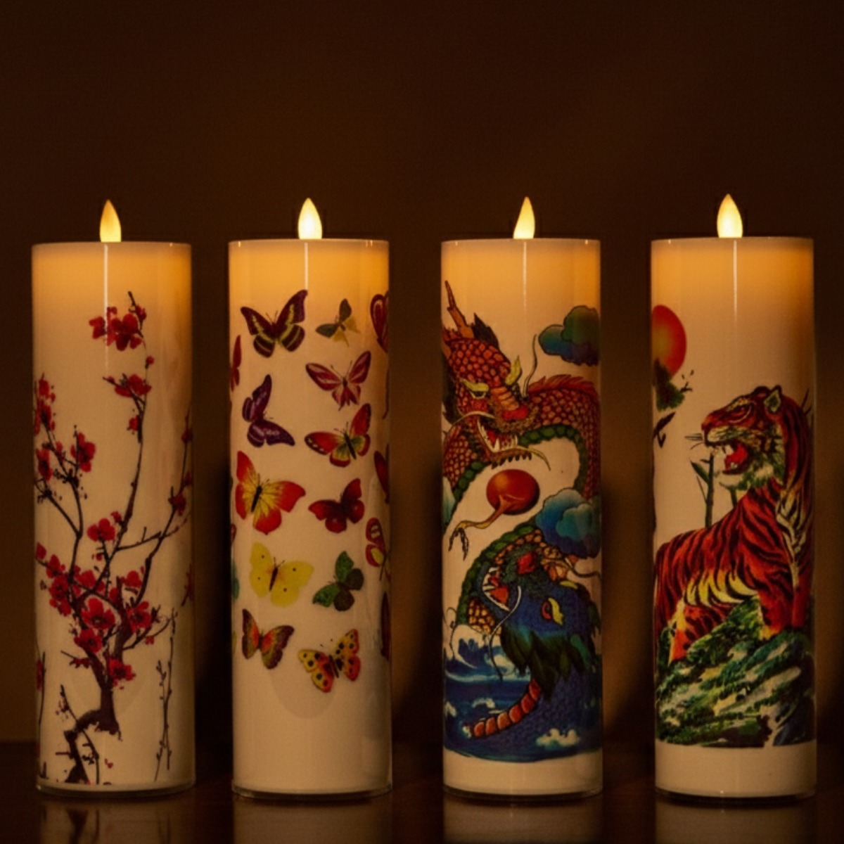 흔들리는 충전식 전기초 (그림) 안전한 LED 양초 110,000원