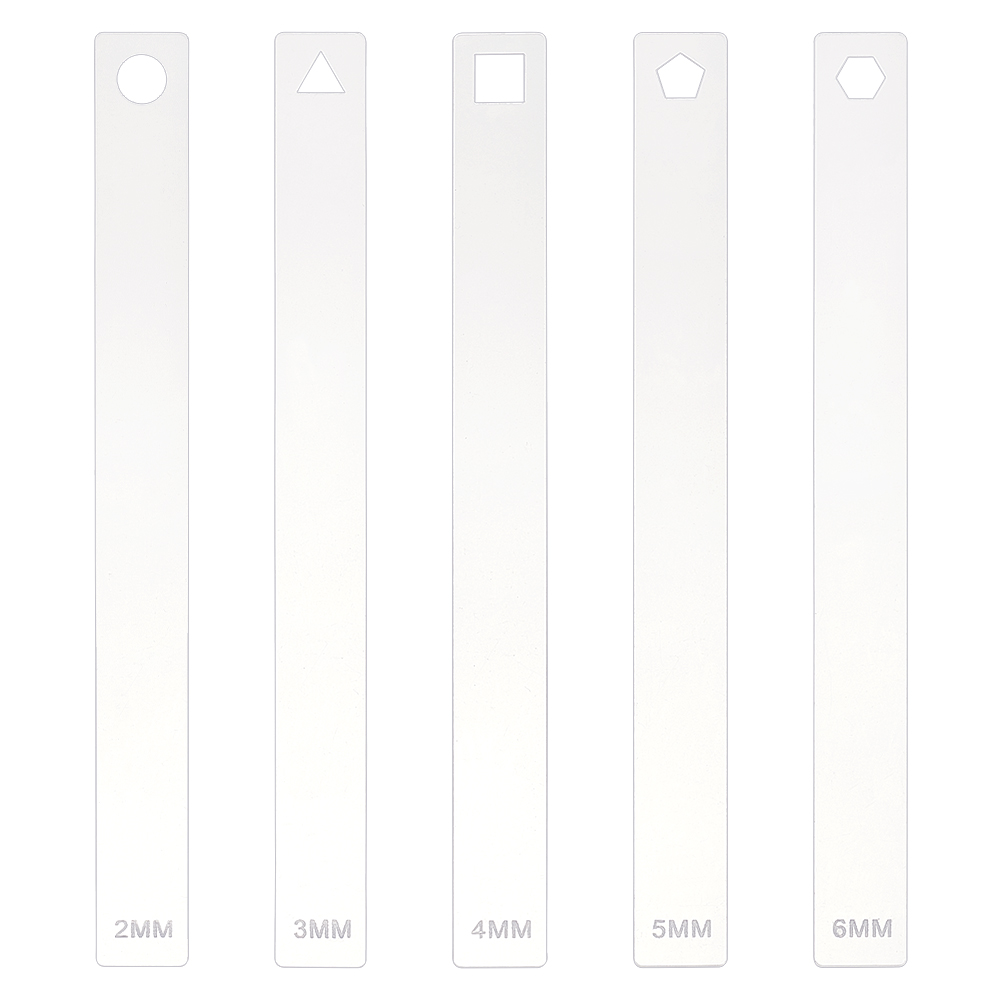 투명 아크릴 점토 압착판 점토 공예 도구 삼각형 정사각형 육각형 클리어 5개 세트 20x2cm 8,490원