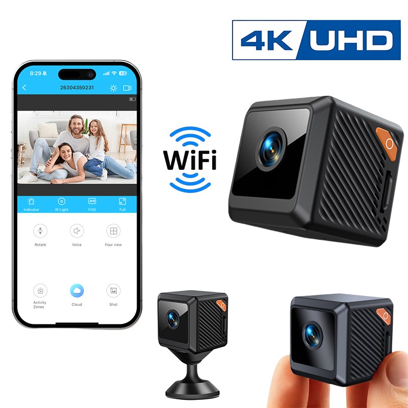 EMITAIM 4K 스마트 가정용 cctv 고화질 카메라 홈캠 실내용 실시간 모니터링 회전형 wifi 애완동물 cctv 34,390원