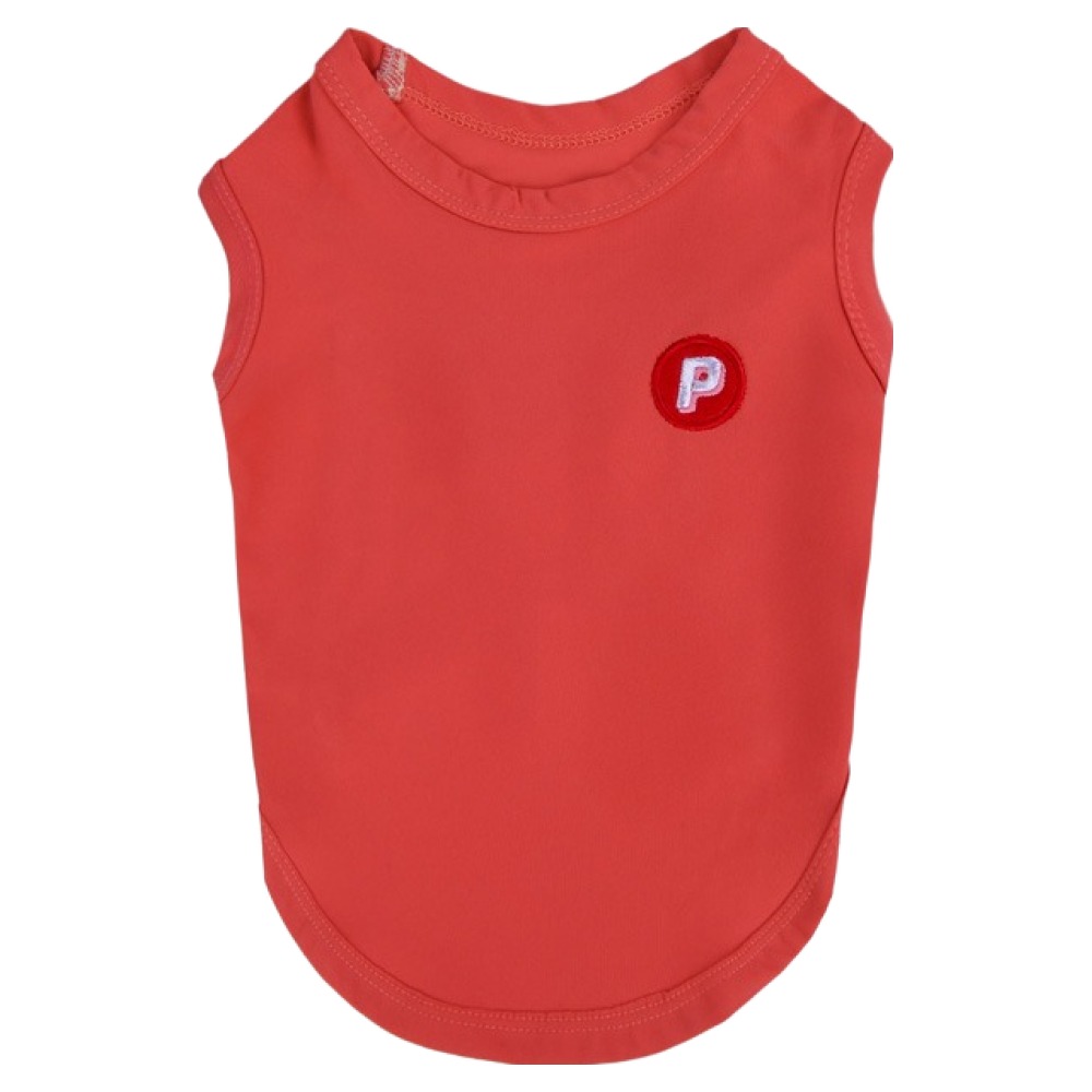 퍼피아 반려동물 에센셜 베이직 신축성 좋은 민소매 티셔츠 TR2301, 레드, 1개 19,500원