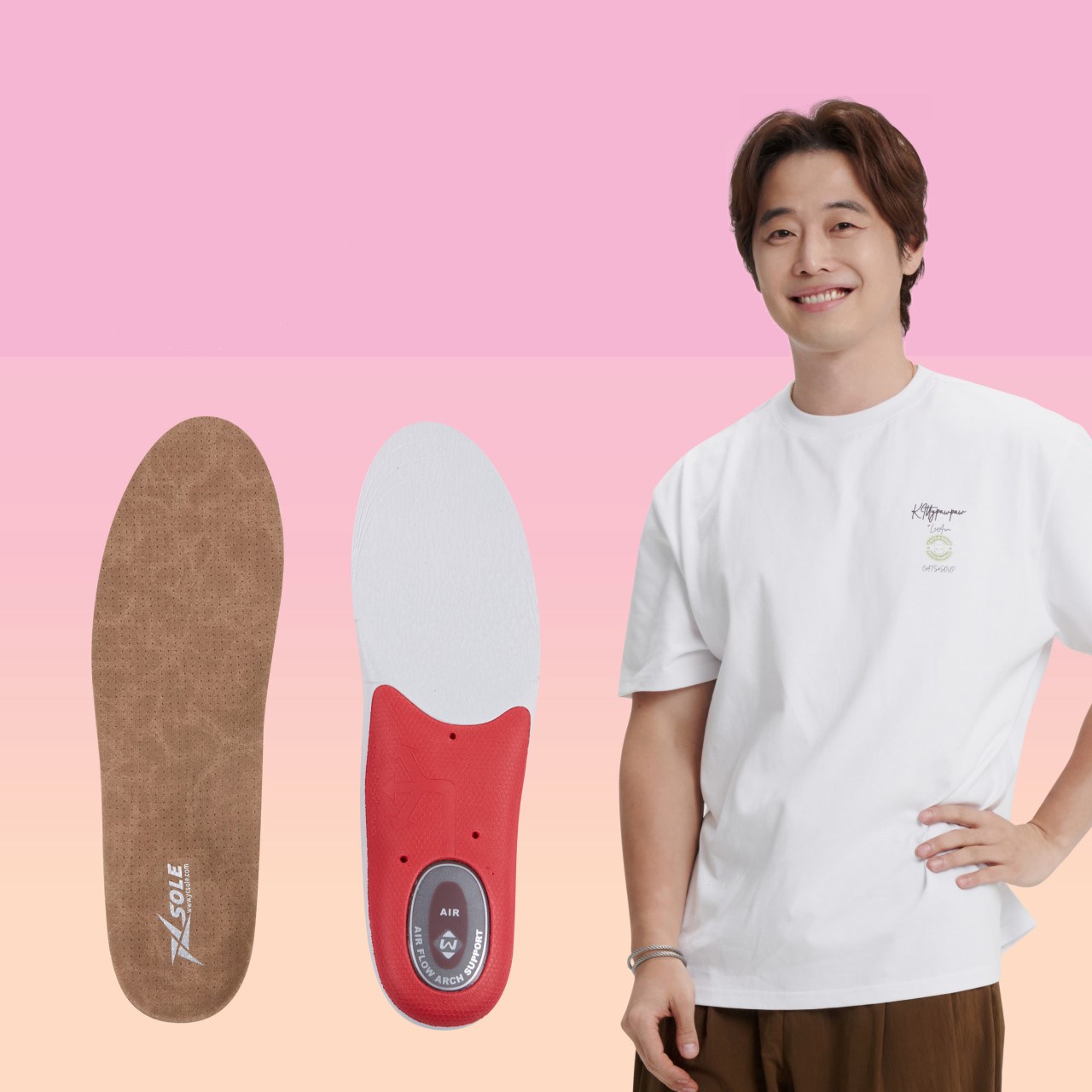 엑스솔 에어플로우 캔버스 기능성 신발 평발 깔창 재단용(남성 260~290mm) 34,800원