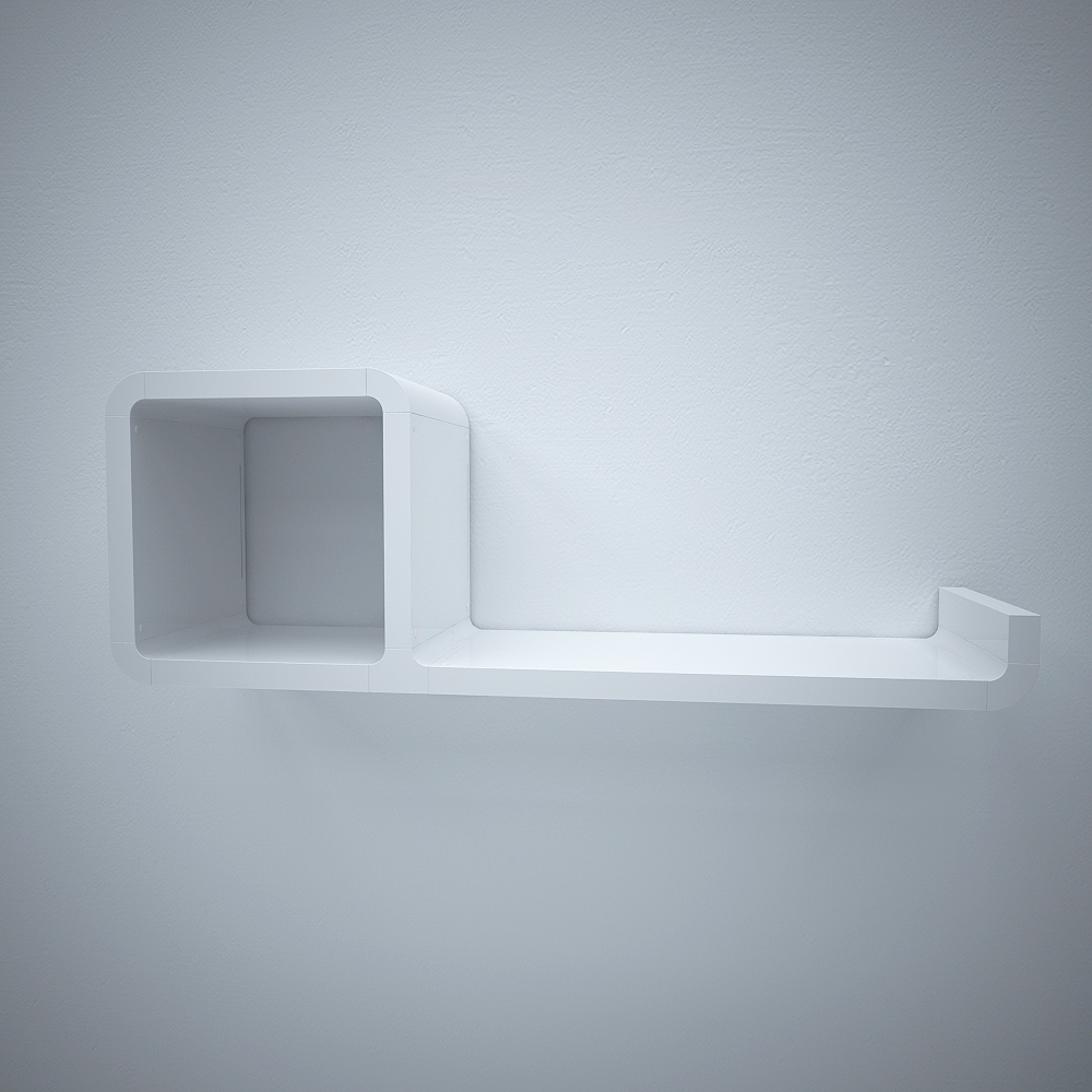 큐빅스 2 벽선반 E, 화이트 63,510원
