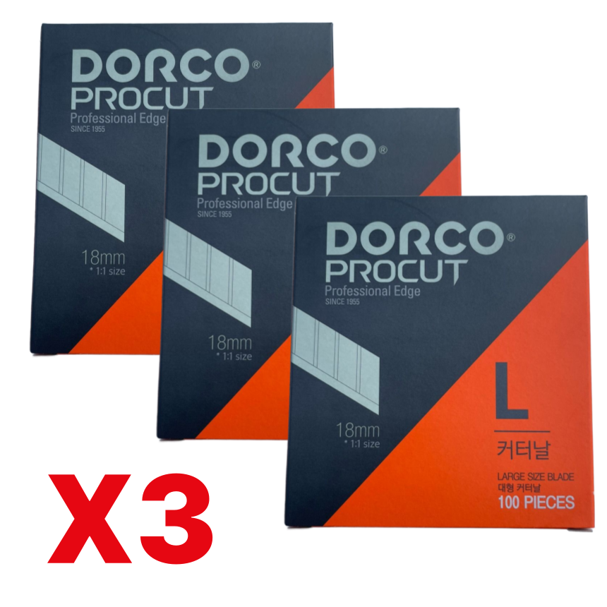 캇타칼날 커터칼날 도루코 날 대 L 칼날 18미리, 3개 42,000원