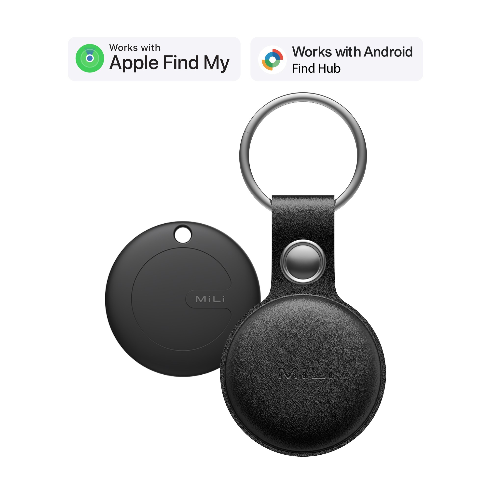 MiLi 미태그 듀얼 위치추적기 삼성 갤럭시 스마트태그 애플 에어태그 가죽케이스 미아방지 22,700원