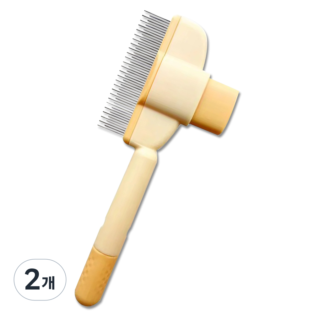 심플리프 반려동물 원터치 브러쉬, 2개, 옐로우 12,990원