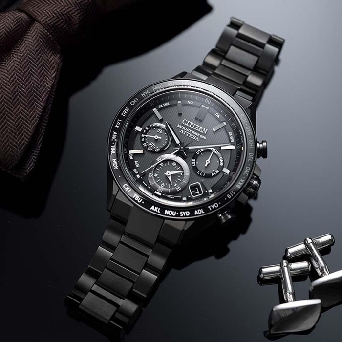 시티즌 아테사 블랙 티타늄 GPS 시계 CC4055-65E 태양광 충전 플래그십 3,990,000원