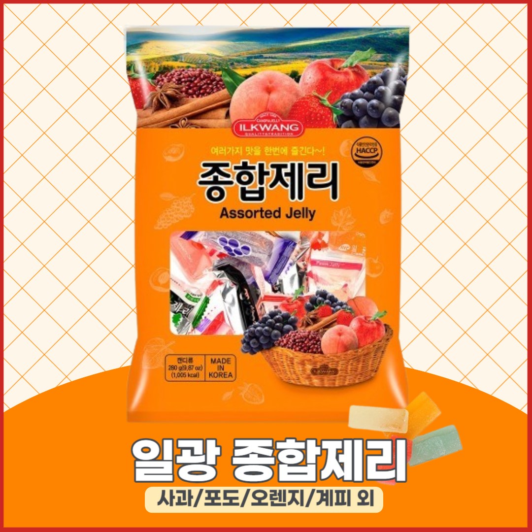 일광제과 종합 제리, 280g, 10개 22,700원