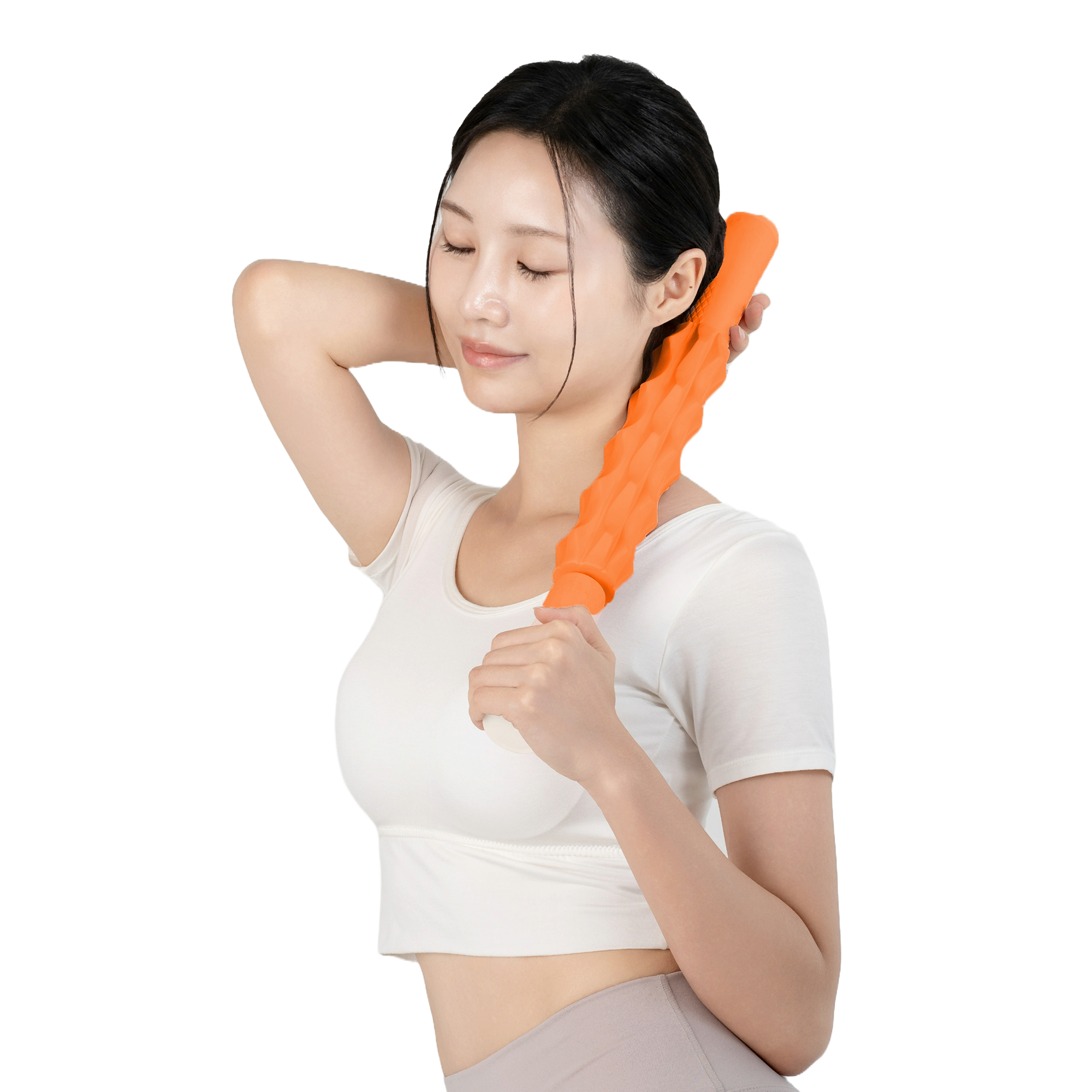 during 마사지 스틱 롤러 바디 괄사 종아리, 오렌지, 1개 28,400원