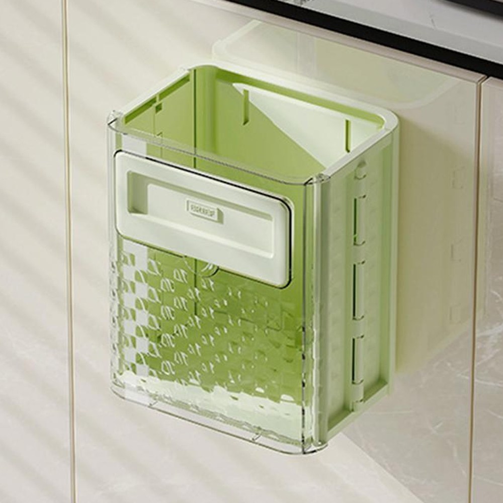유니팡 다용도 주방 간편 접이식 씽크대 도어 걸이형 심플 쓰레기통, 민트그린, 1개 11,200원