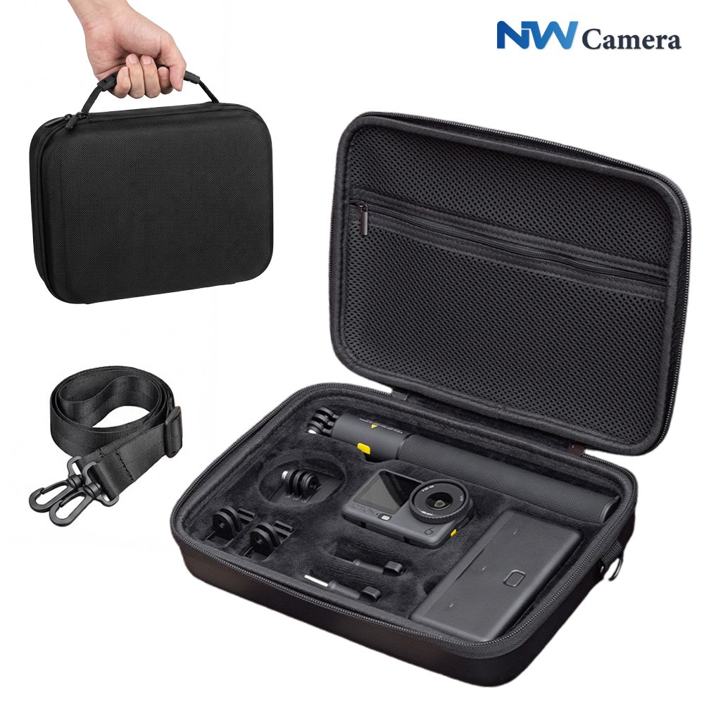 dji 오즈모 액션 6 5 케이스 하드 파우치 가방 캐리어 휴대용 악세사리 + 숄더 스트랩 21,900원