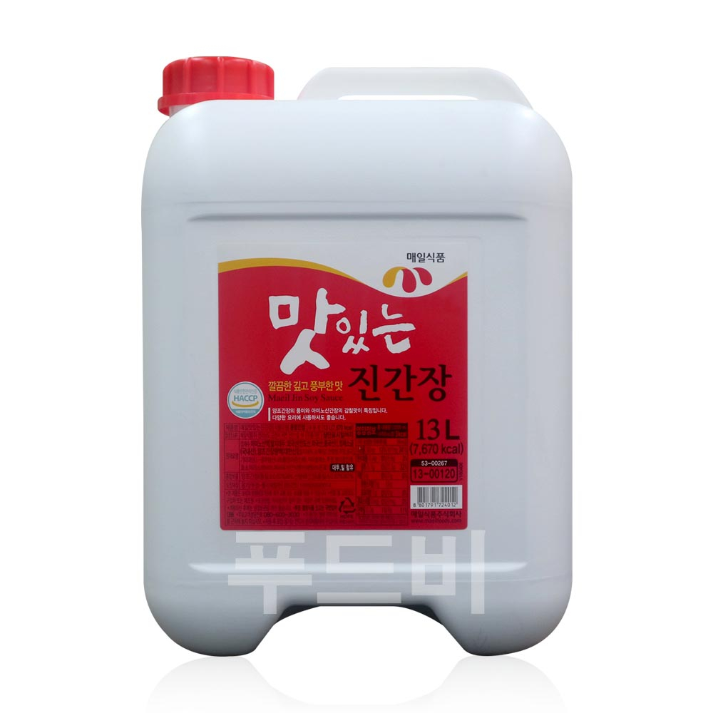 매일식품(주) [대용량] 맛있는 진간장 13L 24,200원