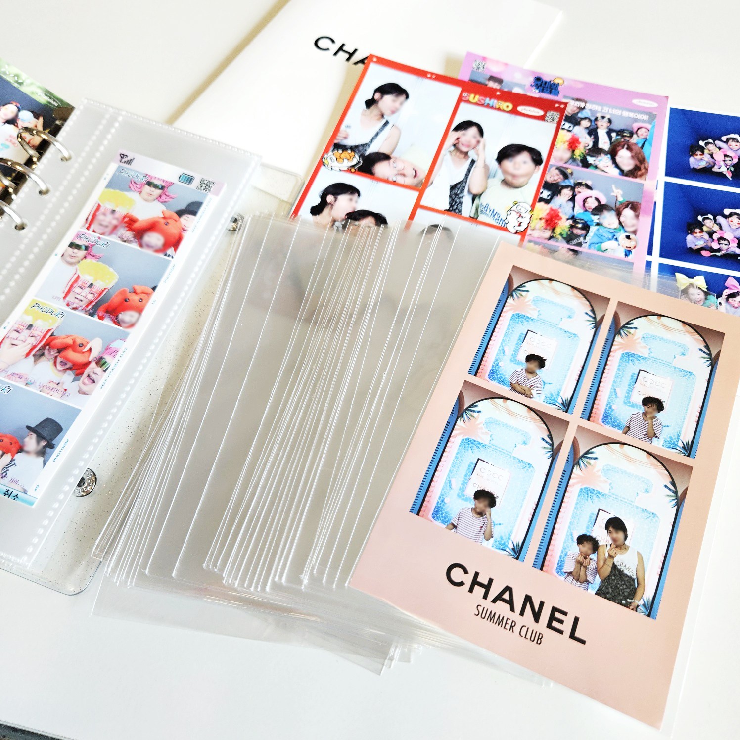 네컷사진 슬리브 비닐 비첩착 OPP 봉투 보관 보호 필름 앨범 정리 50매 1,600원