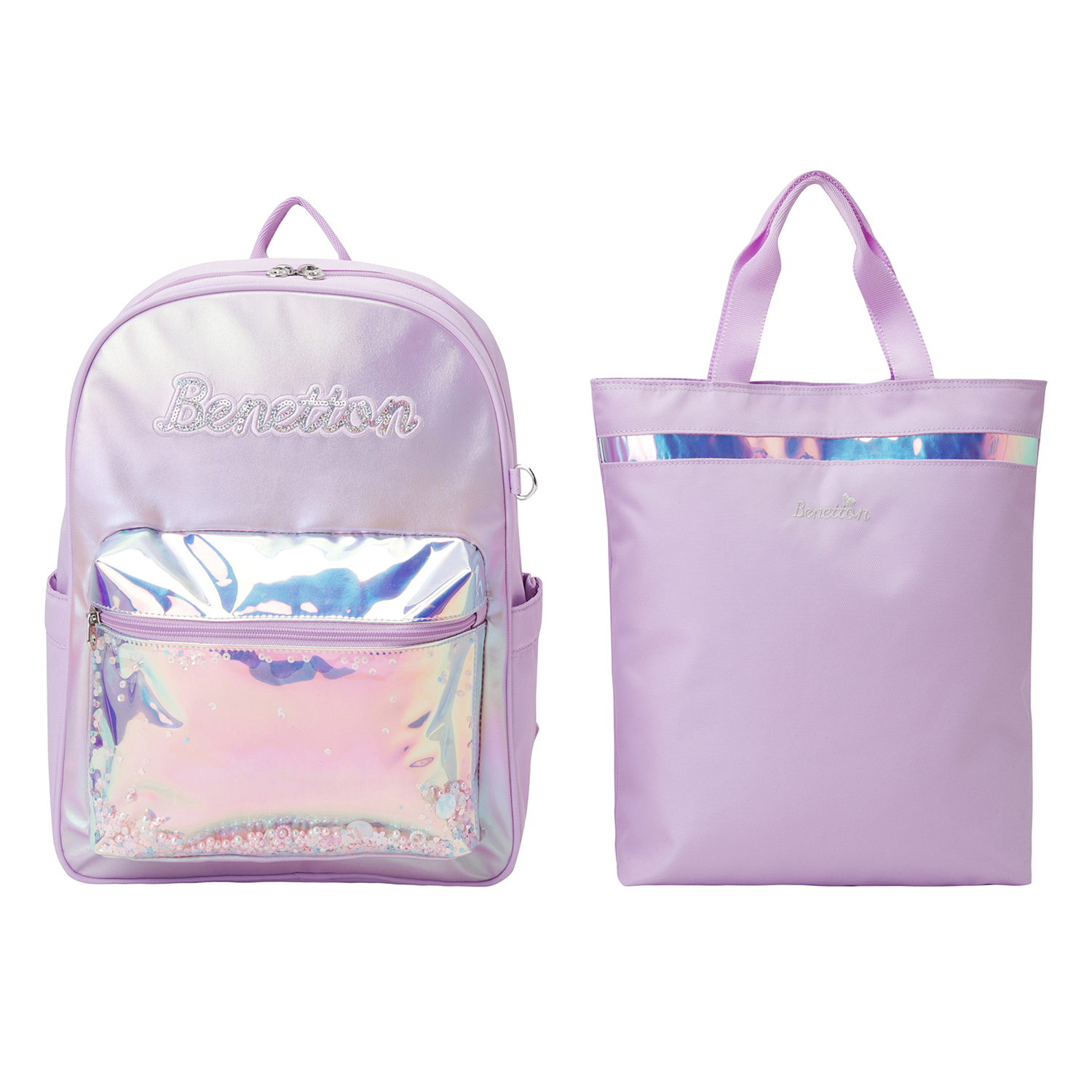 베네통키즈 여아용 홀로그램 포켓 책가방 SETQCBGP1511 107,270원