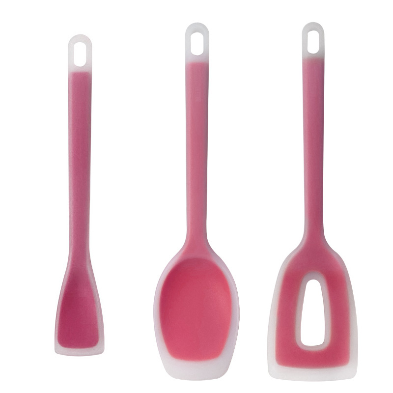 am 실리콘 투톤 조리도구 3종 세트 미니스푼/볶음주걱/뒤집개 세트 알뜰주걱 스패츄라 스파츌라 13710 13800 25,000원